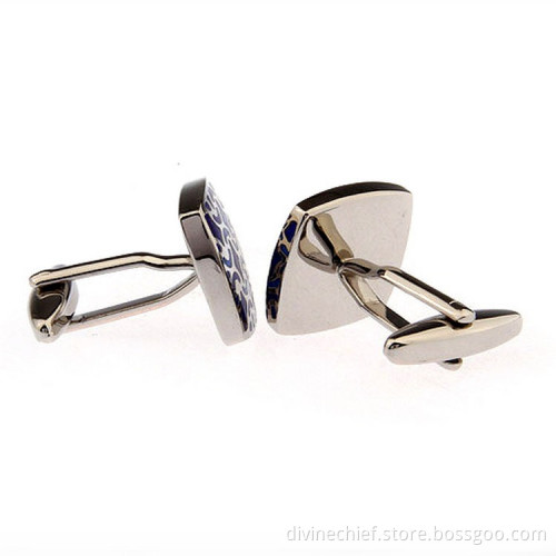 Fashion Custom Engrave Cufflinks High Quality Cubic Cufflinks